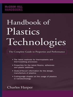 cover image of Handbook of Plastics Technologies